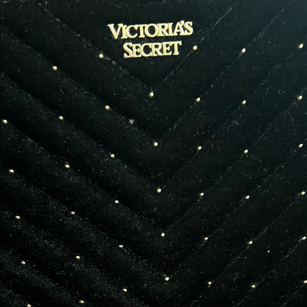 Victoria's Secret Black Quilted velvet Crossbody or belt bag - Picture 2 of 10